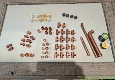 Various plumbing fittings in Madrid