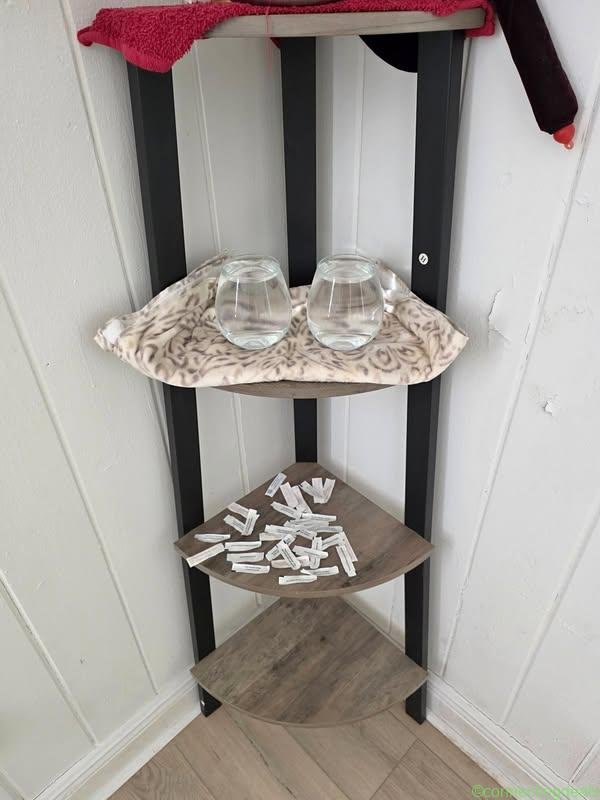 VASAGLE Corner Shelf Stand, 4-Tier Corner