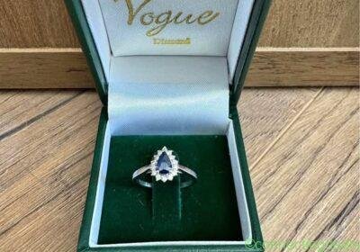 Free ad: Vintage Style Halo Sapphire & Diamond Ring in London. Vintage Style Halo Sapphire & Diamond Ring in London