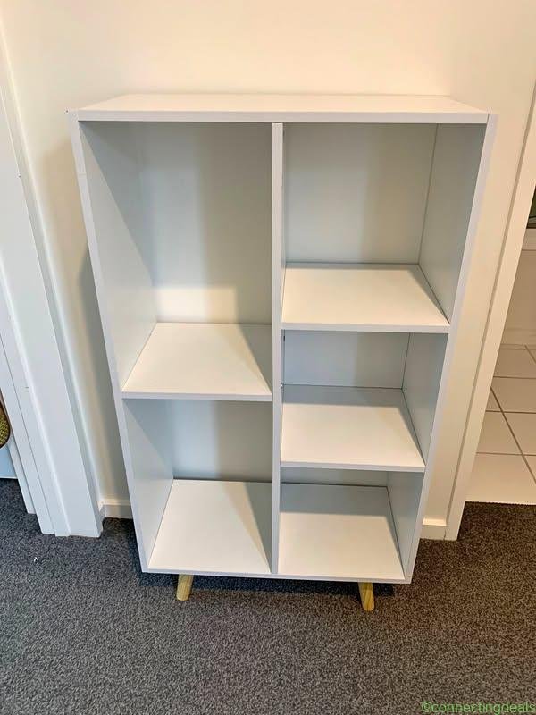 White bookshelf