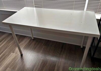 White desk in New York