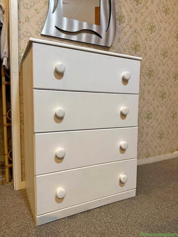 White drawers