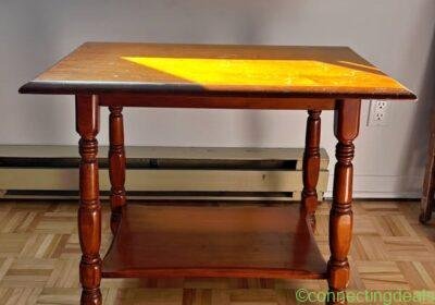 Wooden Side Table in Montreal