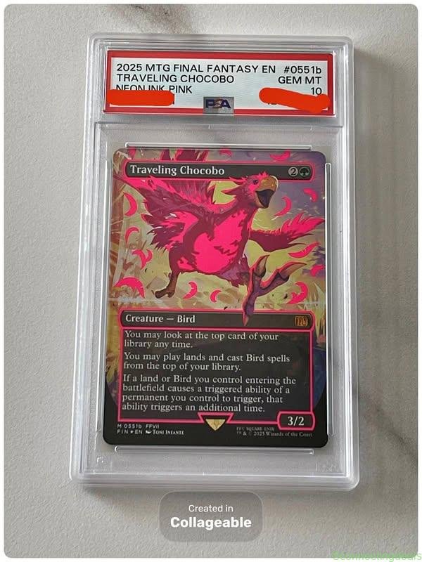 WTS PSA 10 Neon Ink Chocobo FF MTG!