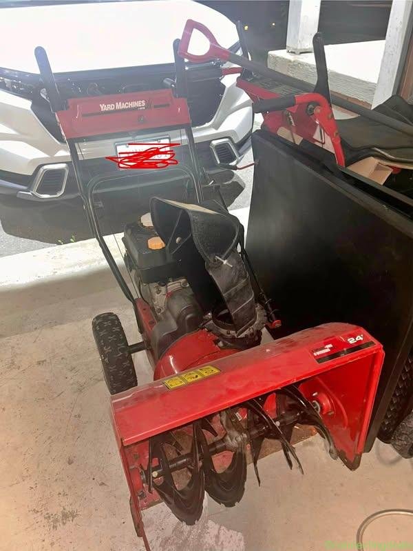 Yard Machines Snow Blower