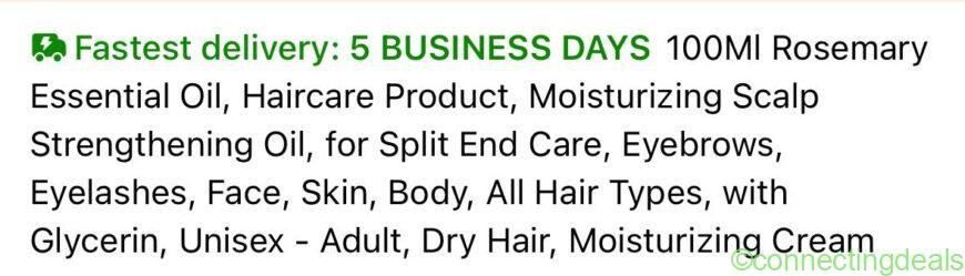 100ml Rosemary Essential Oil.