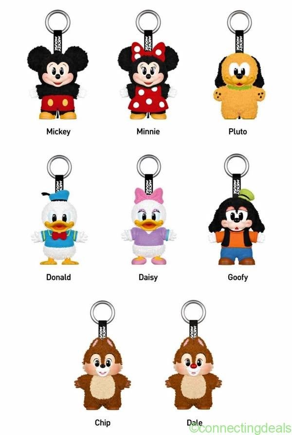 Authentic POPMART Mickey Family Plush Pendants