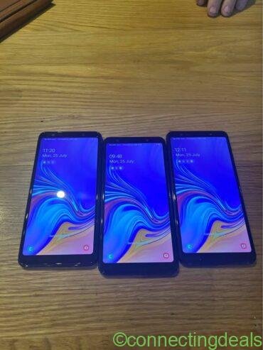 3 x Galaxy A7 mobile phones