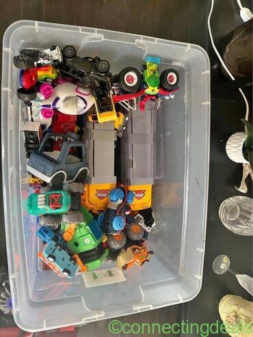 Lots of cars and trucks