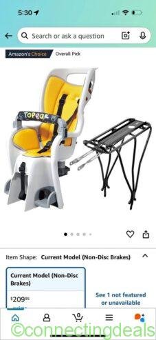 Topeak baby bike seat! Family fun!