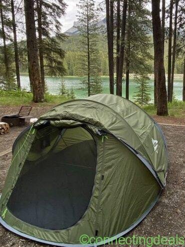 46 Person Pop Up Tent NEW Waterproof Family Tent with Rainfly, Automatic Setup Camping Tent