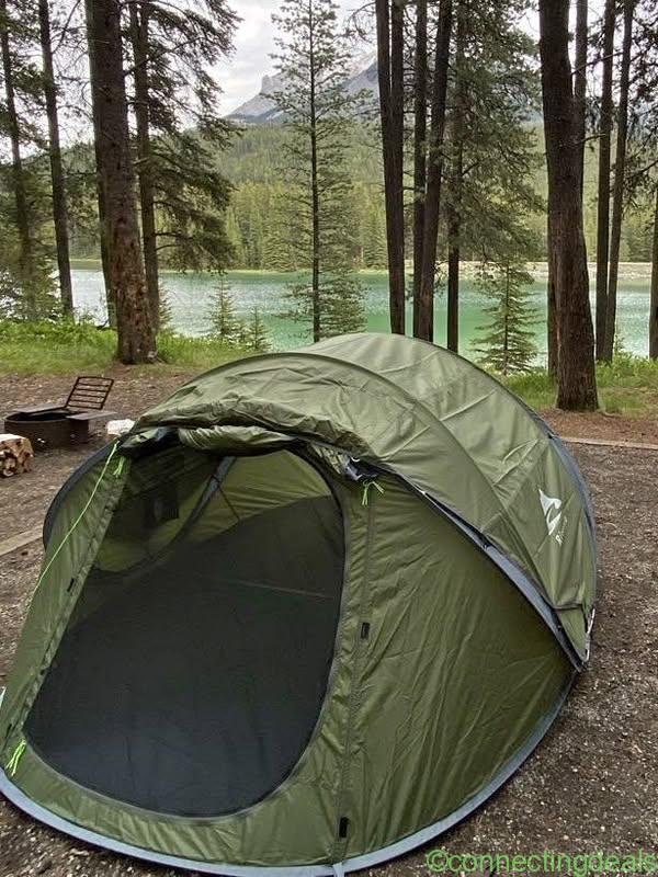 46 Person Pop Up Tent NEW Waterproof Family Tent with Rainfly, Automatic Setup Camping Tent