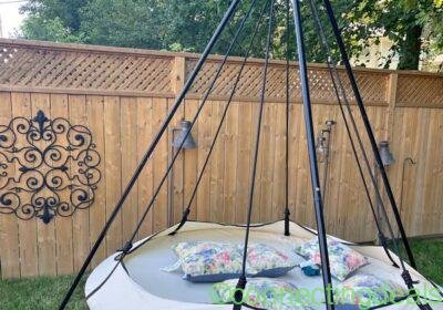 New Family Hammock Bed for Backyard, Patio, Camping and Cottages with optional rain cover
