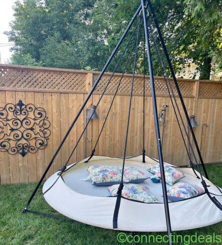 New Family Hammock Bed for Backyard, Patio, Camping and Cottages with optional rain cover