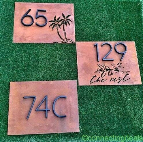 Free House numbers, Address numbers Metal or acrylic Limit 2digitbuyer