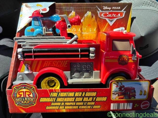 Fire Fighting Red Guido Race Rescue Disney Pixar Cars Mattel