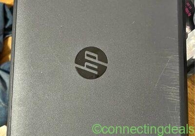 BRAND NEW HP LAPTOP WORKS PERFECTLY ONLY USED ONCE ONLY DAMAGE IS SMALL SCRATCHS ON CASING OF SCREEN