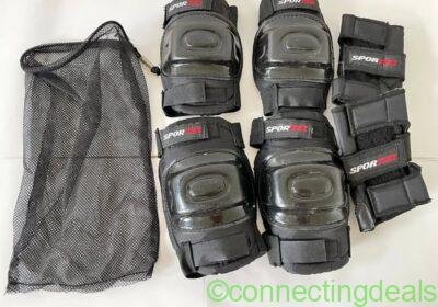 SPORTS PROTECTIVE GEAR SET 2 KNEE, 2 ELBOW, 2WRIST
