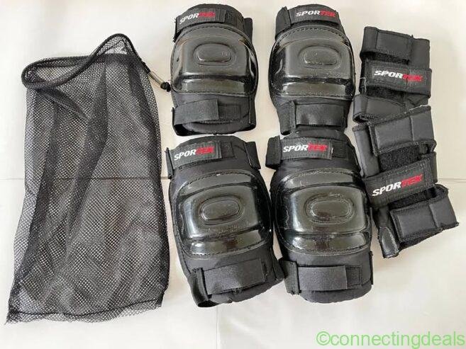 SPORTS PROTECTIVE GEAR SET 2 KNEE, 2 ELBOW, 2WRIST