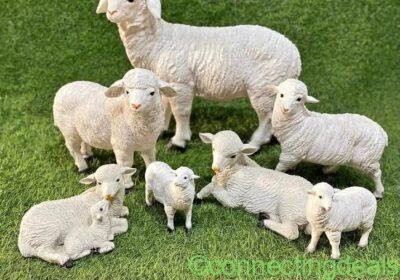 Sheep family for garden decor
