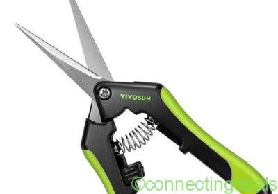 Garden Shears, 6.5in Spring Load Comfortable Grip Garden Scissors Pruning Shears Plant Trimming Scis