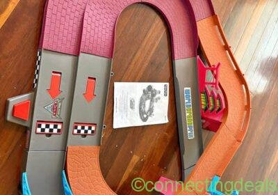 FisherPrice Lighting McQueen 2 World Grand Prix set with 6 cars.