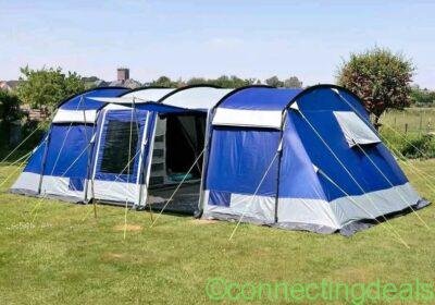 Family Camping Bundle, 8 man tent, kitchen, beds and accessories