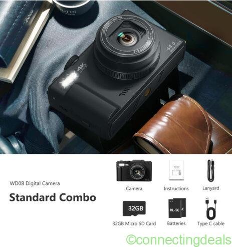 4K Digital Camera for Photography