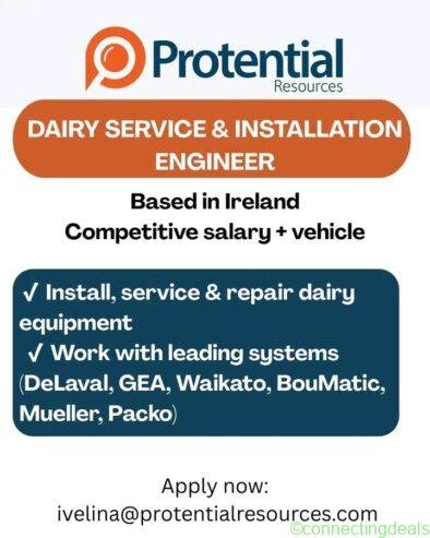 Dairy service and installation engineer