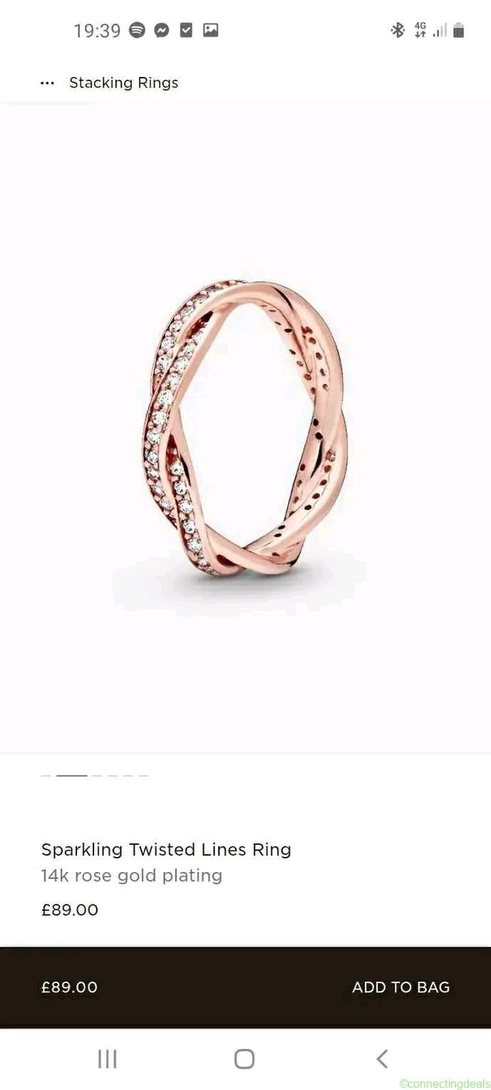 Beautiful Pandora ring for sale