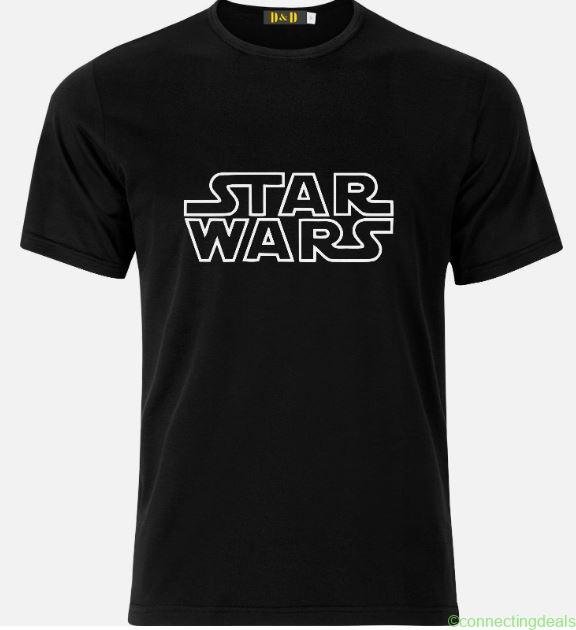STAR WARS LOGO FUNNY 100% COTTON T SHIRT