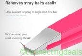4-Piece Stainless Steel Eyebrow Tweezers Set