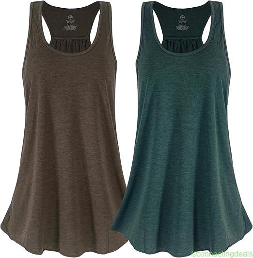 Women’s 2-Pack Flowy Racerback Tank Tops