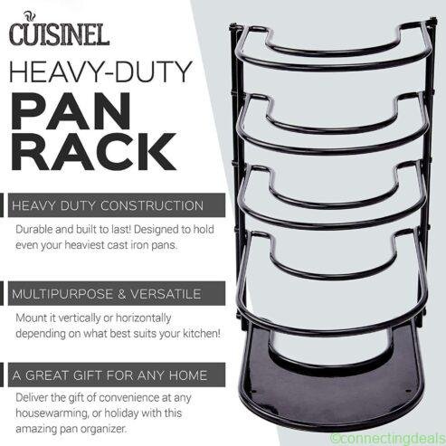 Heavy Duty 5-Tier Pots & Pans Organizer Rack