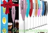 PowerLix Electric Milk Frother – Rose Pink