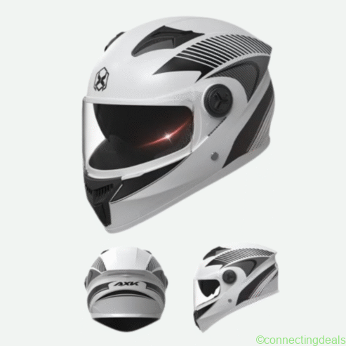 Motorcycle Full Face Helmet White
