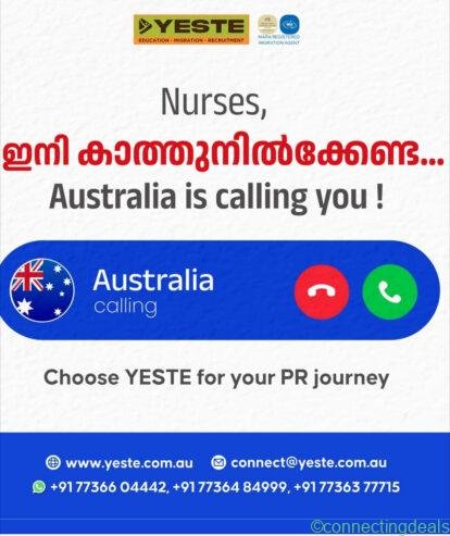 Uk & ireland nurses to australia