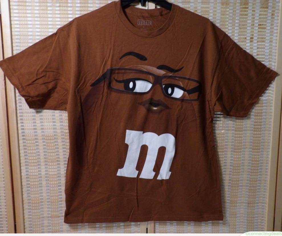 Adult Unisex Brown Large Short Sleeve T-Shirt