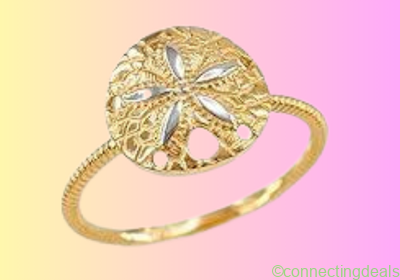 5 Gold Shell Rings Elegant Summer Jewelry Set