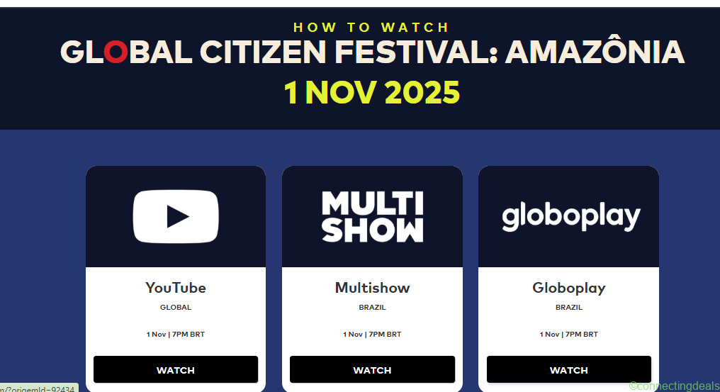 Global Citizen Festival: AMAZônia 1 NOV 2025