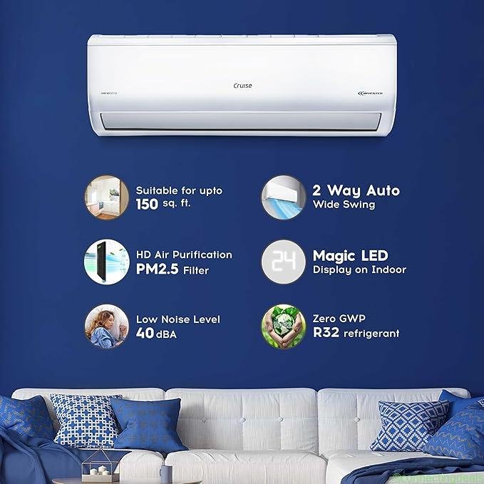 Buy Cruise 1.5 Ton 3 Star Inverter Split AC