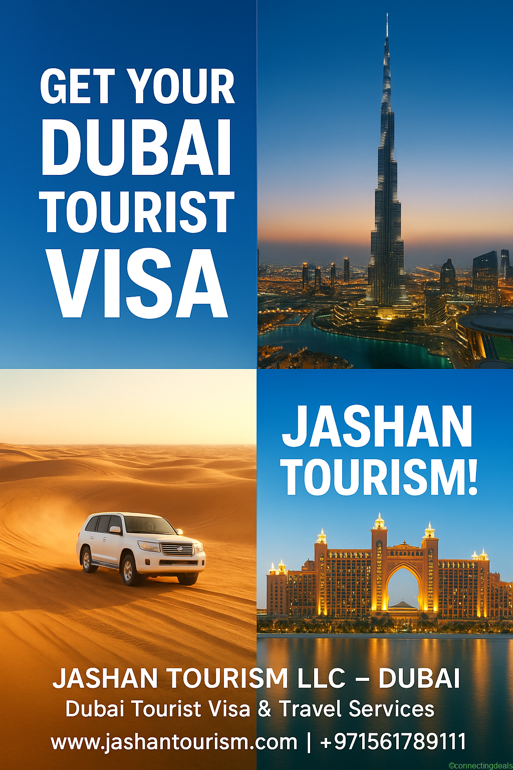 Jashan Tourism : Dubai Tourist Visa Services