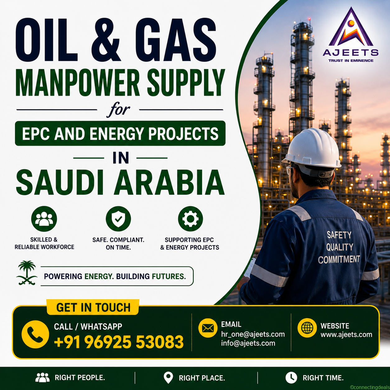 Oil & Gas Manpower Supply for EPC & Energy Project