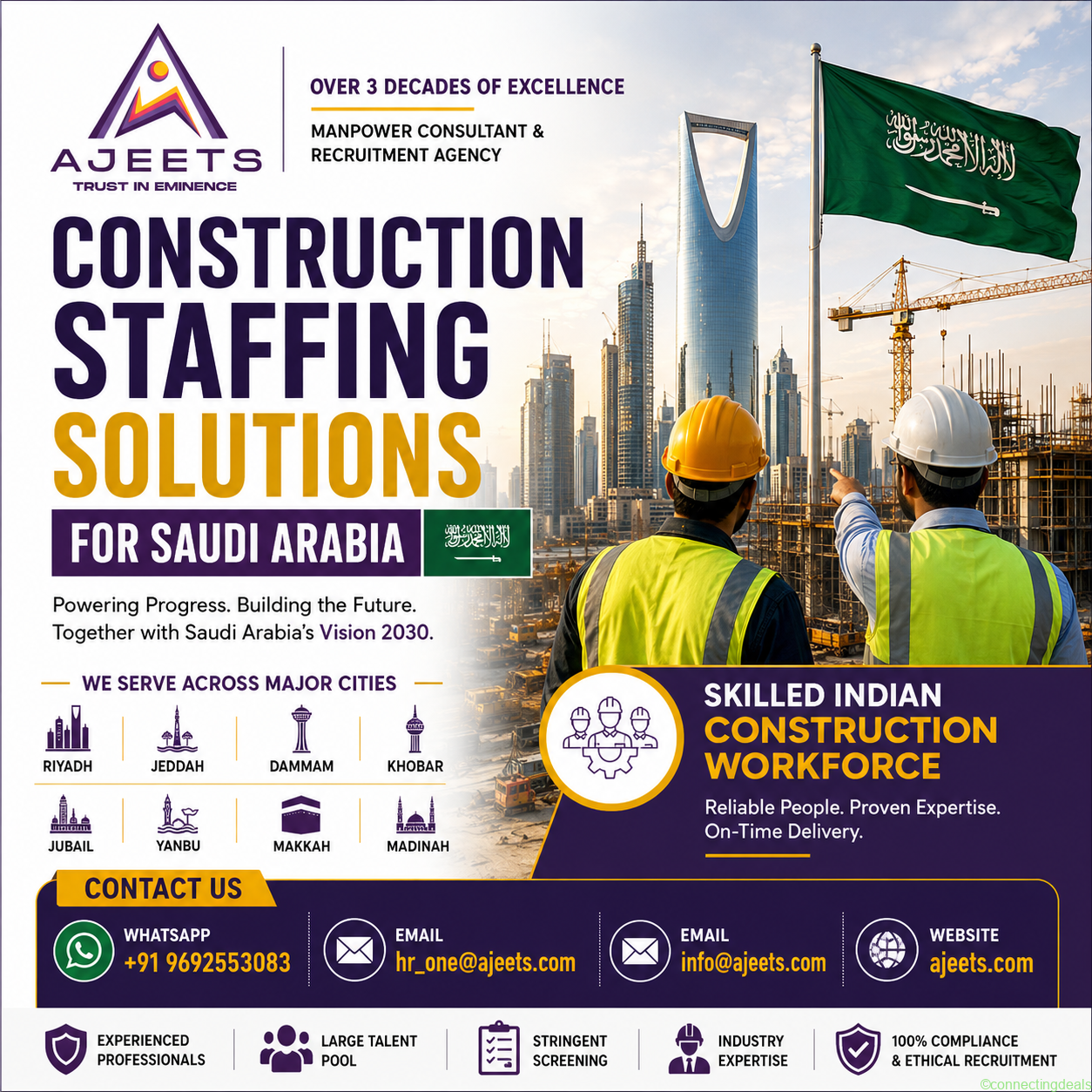 Construction Staffing Solutions for Saudi Arabia