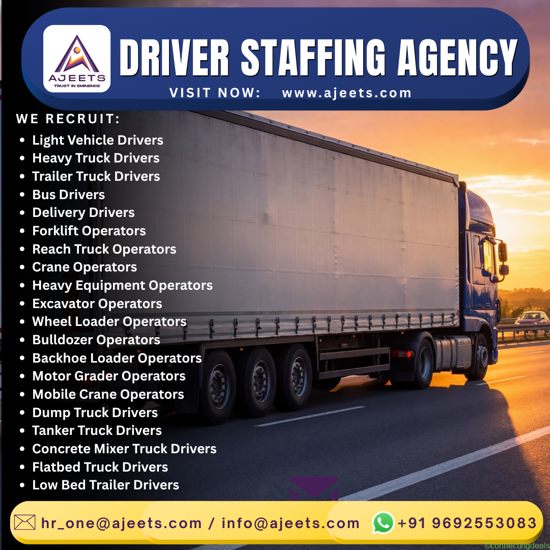 Looking for Driver Staffing Agency for Saudi !!