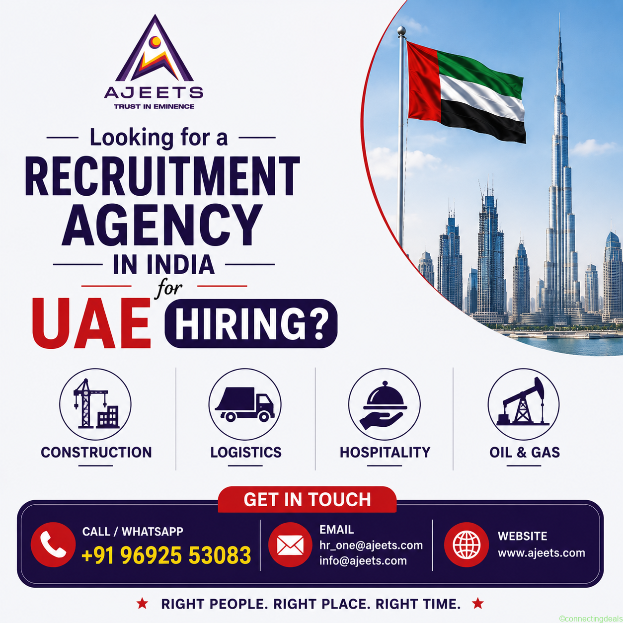 Need Manpower Recruitment Agency in India for UAE