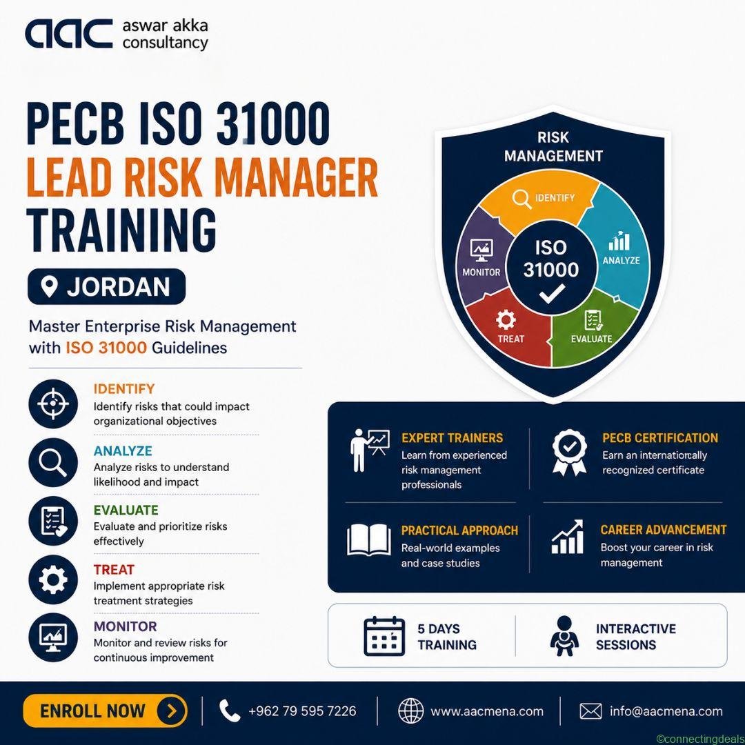 PECB ISO 31000 Lead Risk Manager Training Jordan