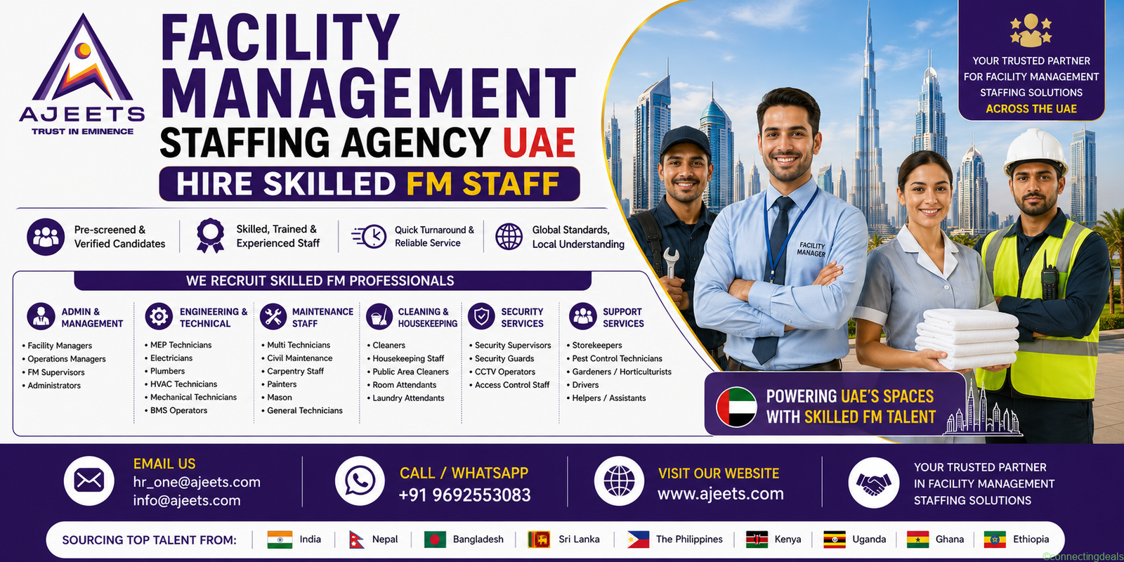 Facility Management Staffing Agency UAE